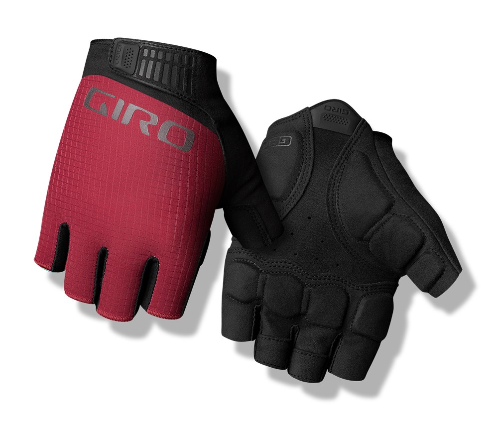 Rękawiczki męskie GIRO BRAVO II GEL krótki palec ox red roz. L (obwód dłoni 229-248 mm / dł. dłoni 189-199 mm) (NEW 2025)
