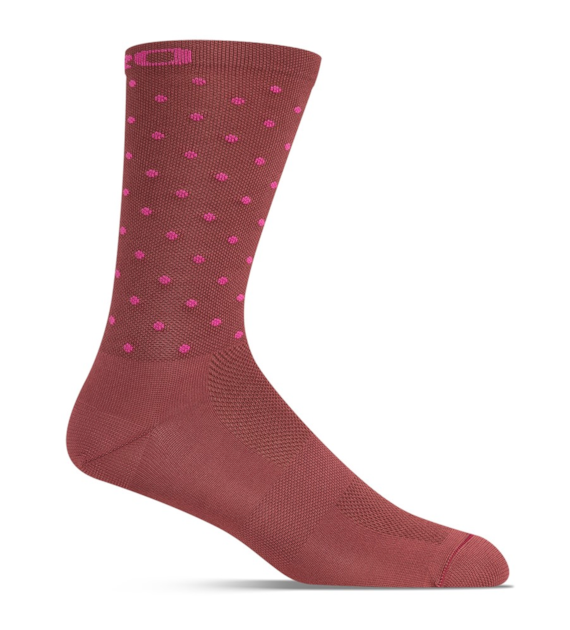 Skarpety GIRO COMP HIGH RISE dark cherry raspberry roz. M (40-42) (NEW 2025)