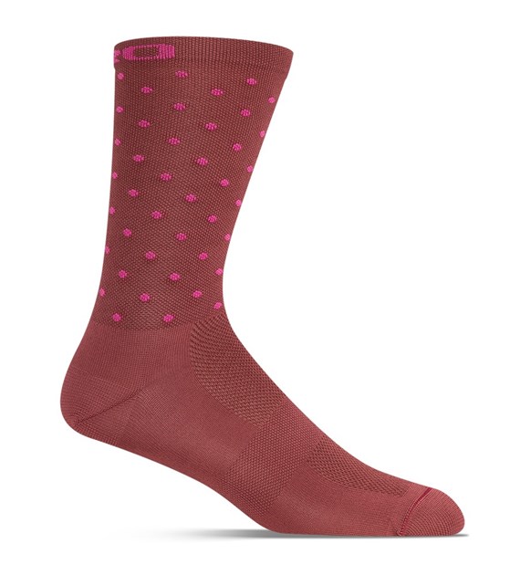 Skarpety GIRO COMP HIGH RISE dark cherry raspberry roz. L (43-45) (NEW 2025)