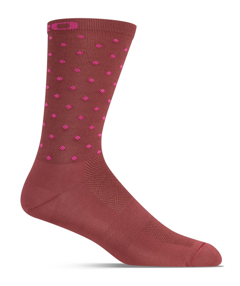 Skarpety GIRO COMP HIGH RISE dark cherry raspberry roz. L (43-45) (NEW 2025)