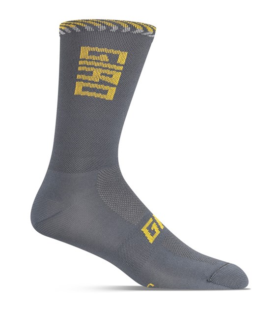 Skarpety GIRO COMP HIGH RISE dark shark spectra yellow roz. L (43-45) (NEW 2025)