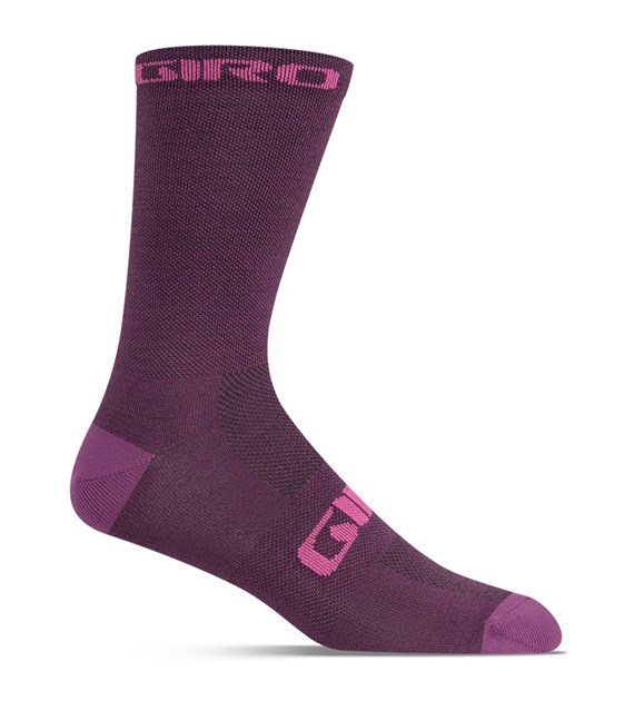 Skarpety GIRO SEASONAL MERINO dark cherry/raspberry roz. L (43-45) (NEW 2025)