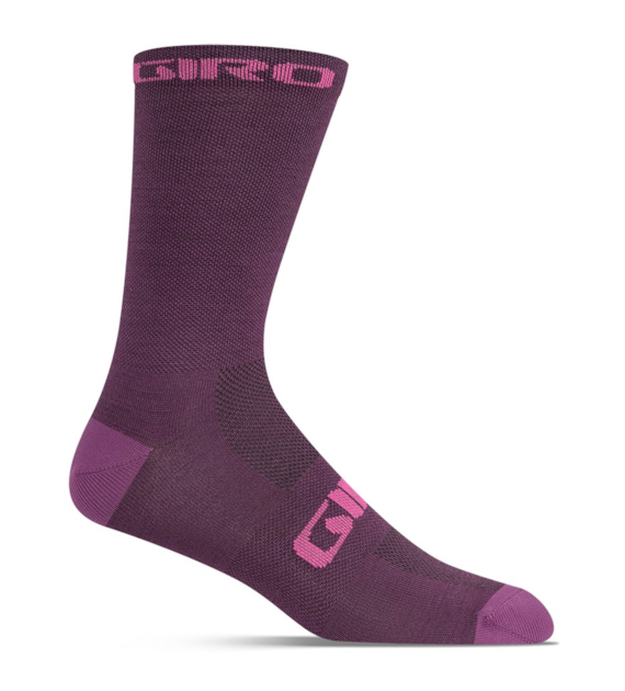 Skarpety GIRO SEASONAL MERINO dark cherry/raspberry roz. L (43-45) (NEW 2025)