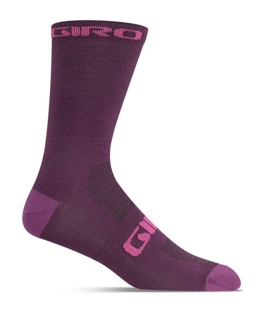 Skarpety GIRO SEASONAL MERINO dark cherry/raspberry roz. L (43-45) (NEW 2025)
