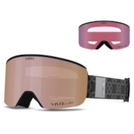 Gogle zimowe GIRO ELLA BLACK MONOGRAM (Cylindryczne) (szyba VIVID ROSE GOLD 19-42% S2 + VIVID INFRARED 62% S1) (NEW 2024/2025).