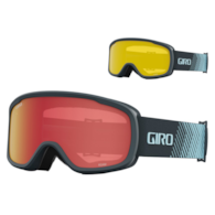 Gogle zimowe GIRO ROAM DARK SHARK LIGHT STREAKER (OTG) (Cylindryczne) (szyba AMBER SCARLET 19-42% S2 + YELLOW 77% S1) (NEW 2024/2025)