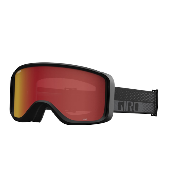 Gogle zimowe GIRO SAGEN BLACK GREY FLOW (OTG) (Cylindryczne) (szyba AMBER SCARLET 19-42% S2) (NEW 2024/2025)