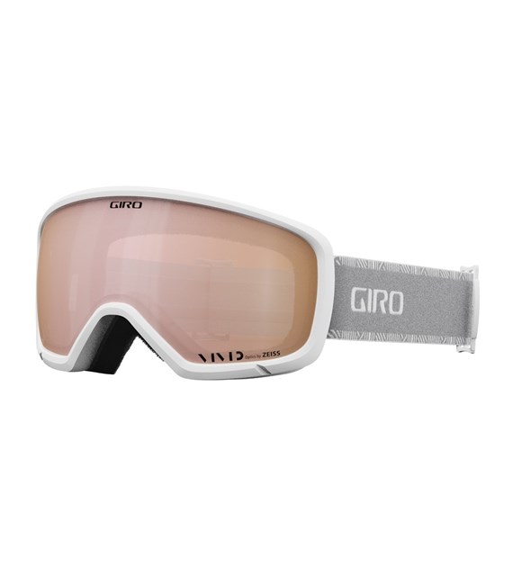 Gogle zimowe GIRO MILLIE WHITE & GREY CHUTE (szyba VIVID ROSE GOLD 00% S2) (NEW 2024/2025)