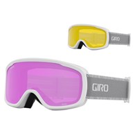 Gogle zimowe GIRO MOXIE WHITE GREY CHUTE (szyba AMBER PINK 41% S2 + YELLOW 77% S1) (NEW 2025)