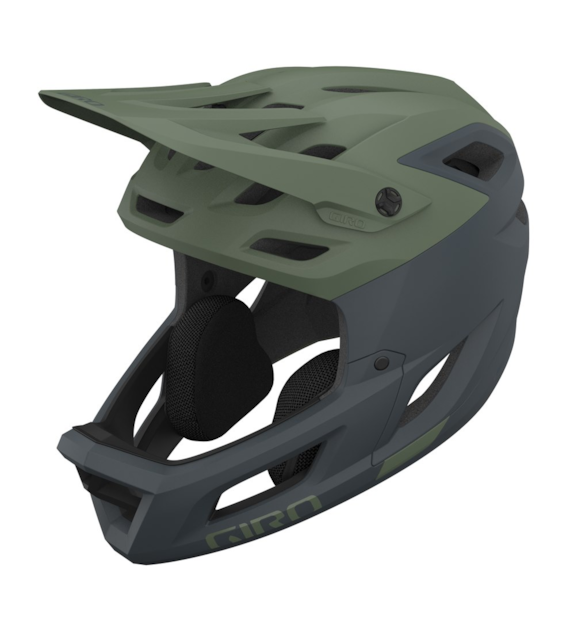 Kask full face GIRO COALITION SPHERICAL matte hedge green dark shark roz. M (55-59 cm) (NEW 2025)