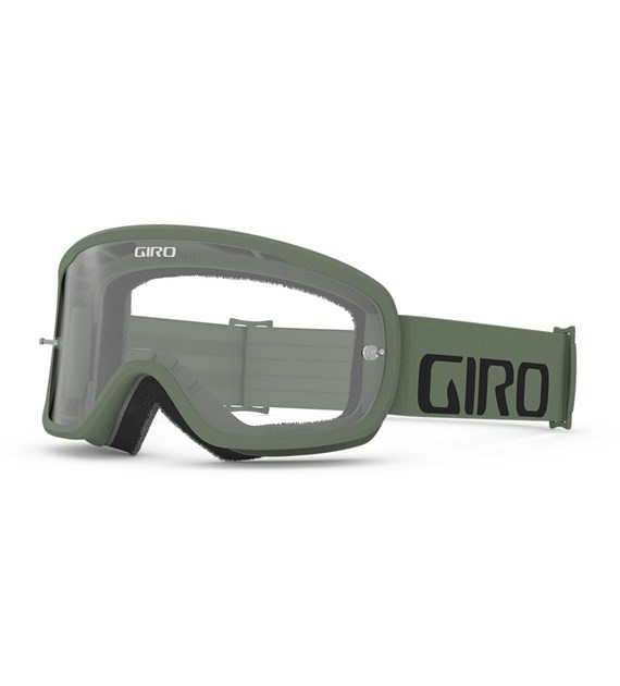 Gogle GIRO TEMPO MTB hedge green (Szyba Przeźroczysta 99% S0) mocowanie pod zrywki (NEW)