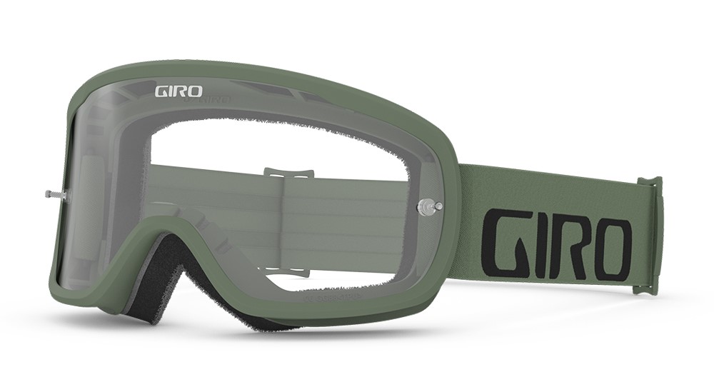Gogle GIRO TEMPO MTB hedge green (Szyba Przeźroczysta 99% S0) mocowanie pod zrywki (NEW)