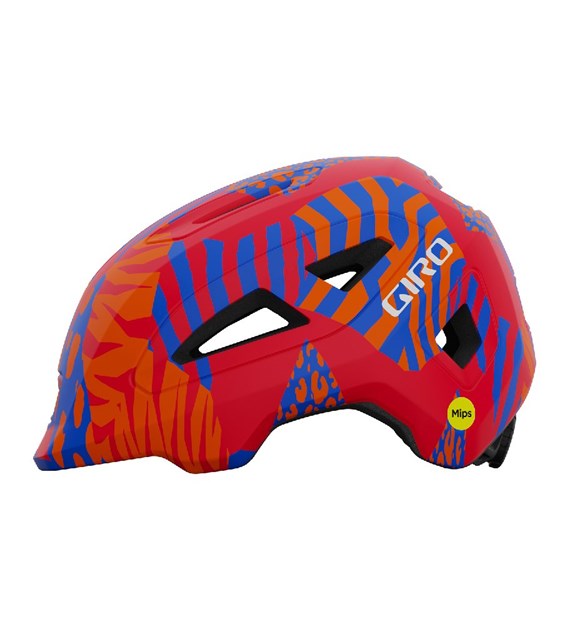 Kask dziecięcy GIRO SCAMP II matte red animal roz. XS (45-49 cm) (NEW 2025)