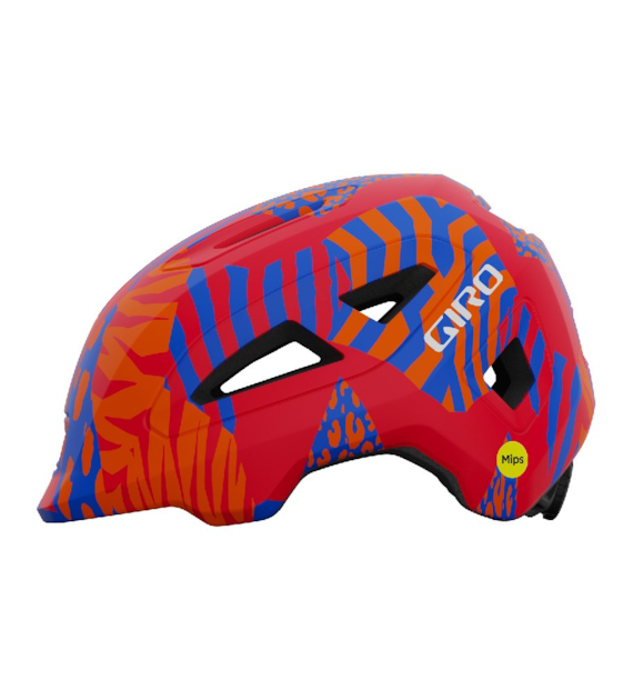 Kask dziecięcy GIRO SCAMP II matte red animal roz. XS (45-49 cm).