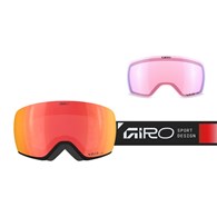 Gogle zimowe GIRO ARTICLE II SLIDE BLACK (Szyba lustrzana kolorowa VIVID-Carl Zeiss EMBER 19-42% S2 + Szyba lustrzana kolorowa VIVID-Carl Zeiss INFRARED 43-79% S1) (NEW 2024/2025)