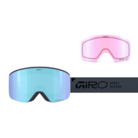 Gogle zimowe GIRO AXIS INDIGO STACKED (OTG) (Cylindryczne) (Szyba lustrzana kolorowa VIVID-Carl Zeiss ROYAL 19-42% S2 + Szyba lustrzana kolorowa VIVID-Carl Zeiss INFRARED 43-79% S1) (NEW 2025/2026)