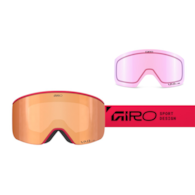 Gogle zimowe GIRO AXIS GLACIER RED STACKED (OTG) (Cylindryczne) (Szyba lustrzana kolorowa VIVID-Carl Zeiss COPPER 19-42% S2 + Szyba lustrzana kolorowa VIVID-Carl Zeiss INFRARED 58% S1) (NEW 2025/2026)