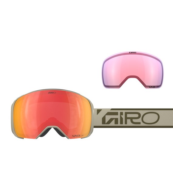 Gogle zimowe GIRO COMP STONE WORDMARK (Szyba lustrzana kolorowa VIVID-Carl Zeiss EMBER 19-42% S2 + Szyba lustrzana kolorowa VIVID-Carl Zeiss INFRARED 43-79% S1) (NEW 2025/2026)