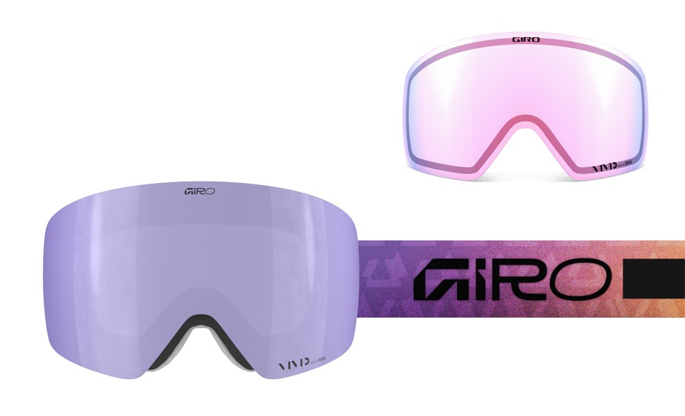 Gogle zimowe damskie GIRO CONTOUR RS MULTI FADED CRYSTALS (Szyba lustrzana kolorowa VIVID-Carl Zeiss HAZE 8-18% S3 + Szyba lustrzana kolorowa VIVID-Carl Zeiss INFRARED 58% S1) (NEW 2025/2026)