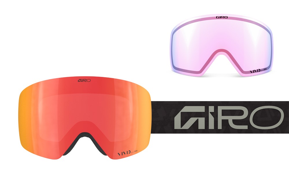 Gogle zimowe GIRO CONTOUR RS BLACK FRAGMENTS (Szyba lustrzana kolorowa VIVID-Carl Zeiss EMBER 19-42% S2 + Szyba lustrzana kolorowa VIVID-Carl Zeiss INFRARED 43-79% S1) (NEW 2025/2026)