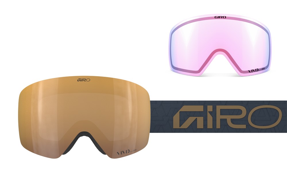 Gogle zimowe GIRO CONTOUR RS MIDNIGHT BROWN FRAGMENTS (Szyba lustrzana kolorowa VIVID-Carl Zeiss PETROL 19-42% S2 + Szyba lustrzana kolorowa VIVID-Carl Zeiss INFRARED 43-79% S1) (NEW 2025/2026)
