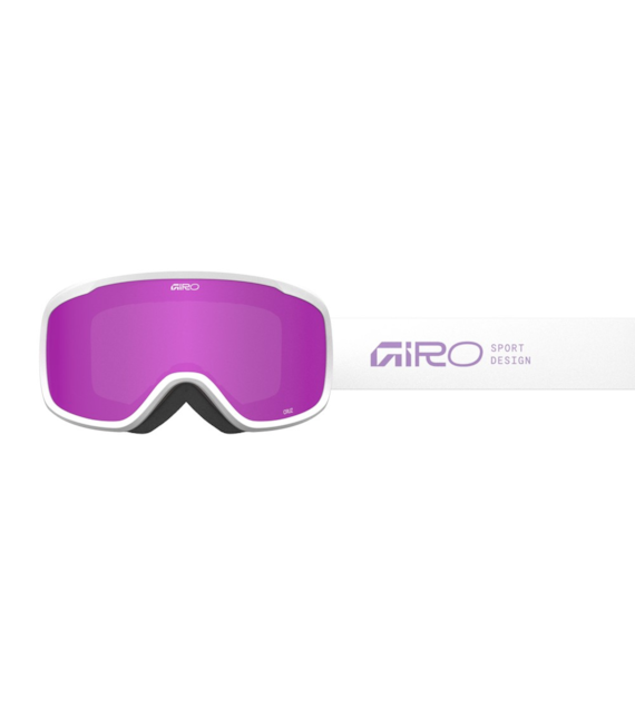 Gogle zimowe GIRO CRUZ MAUVE STACKED (OTG) (Cylindryczne) (Szyba lustrzana kolorowa AMBER PINK 19-42% S2) (NEW 2025/2026)