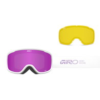 Gogle zimowe GIRO MOXIE MAUVE STACKED (Cylindryczne) (szyba AMBER PINK 19-42% S2 + YELLOW 80-99% S0) (NEW 2025/2026).