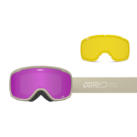 Gogle zimowe GIRO MOXIE STONE STACKED (Cylindryczne) (szyba AMBER PINK 19-42% S2 + YELLOW 80-99% S0) (NEW 2025/2026).