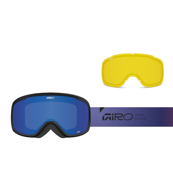 Gogle zimowe GIRO ROAM RED/BLUE FADED (OTG) (Cylindryczne) (szyba GREY COBALT 8-18% S3 + YELLOW 80-99% S0) (NEW 2025/2026)