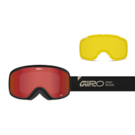 Gogle zimowe GIRO ROAM BLACK STONE STACKED (OTG) (Cylindryczne) (szyba AMBER SCARLET 19-42% S2 + YELLOW 80-99% S0) (NEW 2025/2026)