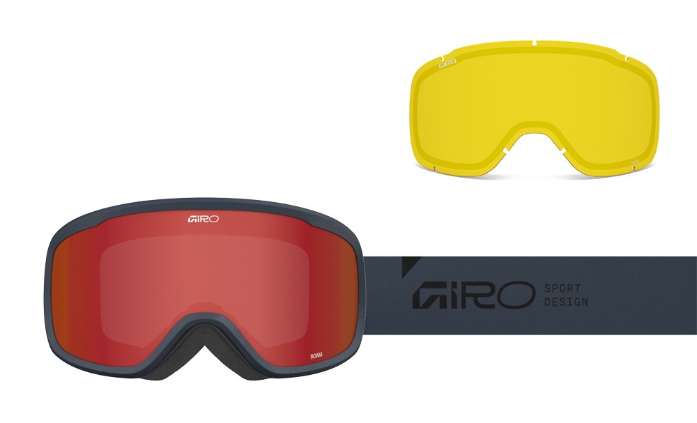 Gogle zimowe GIRO ROAM INDIGO STACKED (szyba AMBER SCARLET 19-42% S2 + YELLOW 80-99% S0) (NEW 2025/2026)