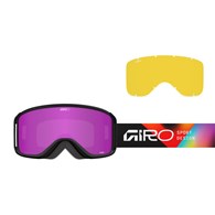 Gogle zimowe GIRO SAGEN BLACK ANGLES (szyba AMBER PINK 19-42% S2 + szyba YELLOW 80-99% S0) (NEW 2025/2026)