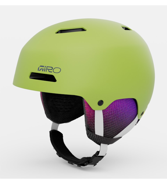 Kask zimowy juniorski GIRO CRUE matte fluorescent green roz. S (52-55.5 cm) (NEW 2025/2026)