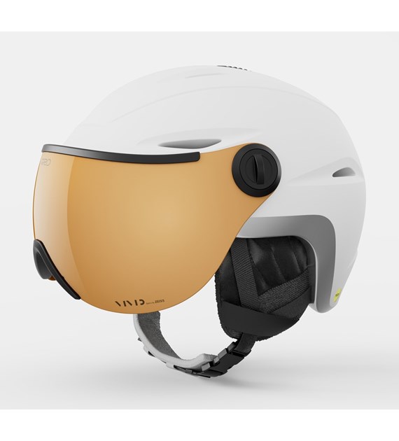 Kask zimowy damski GIRO ESSENCE MIPS matte white / VIVID copper roz. S (52-55.5 cm) (NEW 2025/2026)