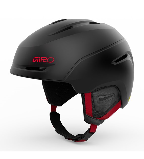 Kask zimowy GIRO NEO matte black red roz. L (59-62.5 cm) (NEW 2025/2026)