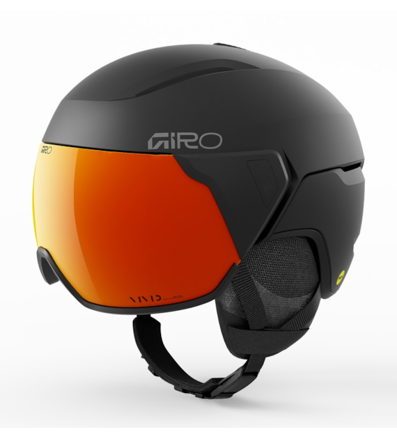 Kask zimowy GIRO ORBIT SPHERICAL matte black / VIVID ember roz. M (55.5-59 cm) (NEW 2025)