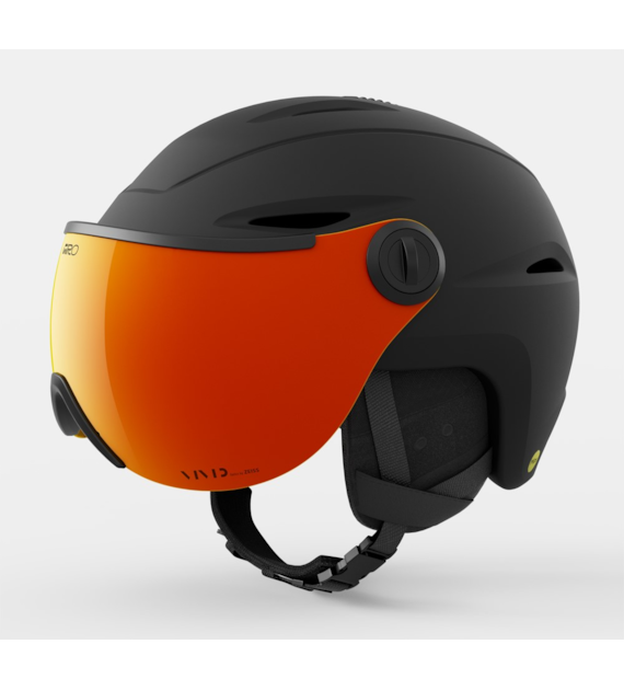 Kask zimowy GIRO VUE MIPS matte black / VIVID ember roz. L (59-62.5 cm) (NEW 2025/2026)