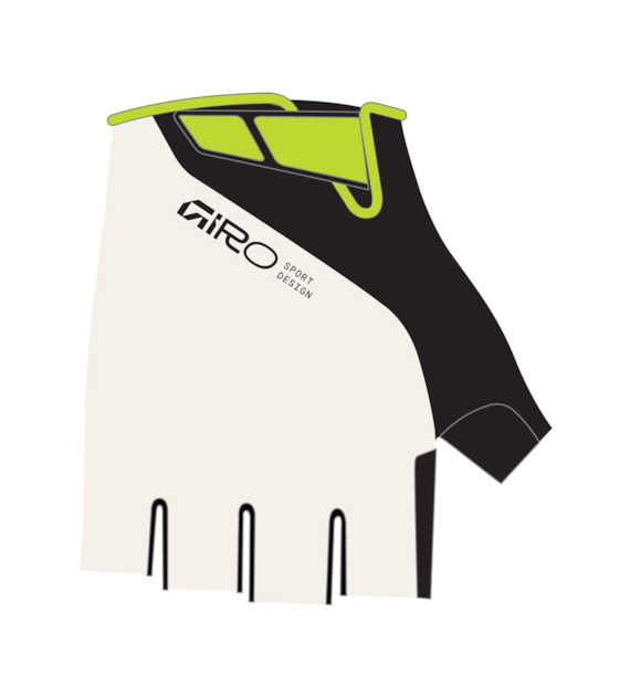 Rękawiczki męskie GIRO JAG krótki palec cream / hi viz green roz. L (obwód dłoni 229-248 mm / dł. dłoni 189-199 mm) (NEW)
