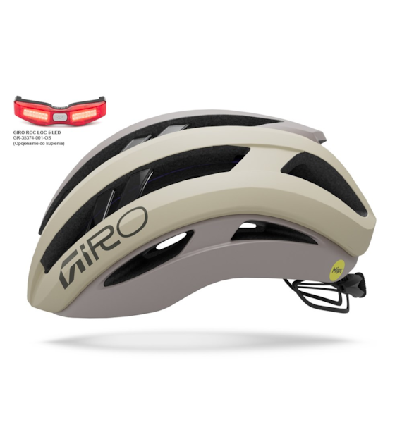 Kask szosowy GIRO ARIES SPHERICAL matte stone roz. M (55-59 cm) (NEW).