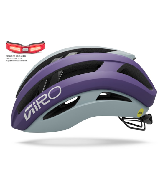 Kask szosowy GIRO ARIES SPHERICAL matte purple haze roz. S (51-55 cm) (NEW).