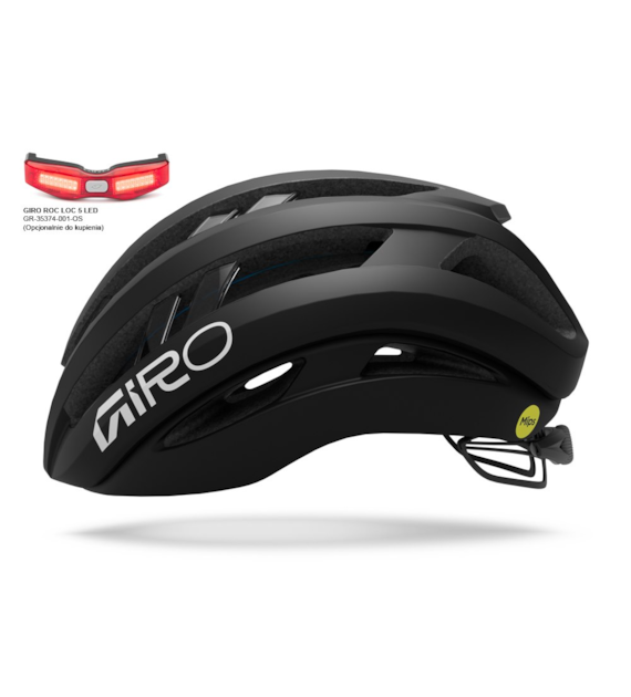 Kask szosowy GIRO ARIES SPHERICAL matte black/white roz. S (51-55 cm) (NEW).