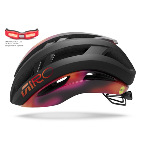 Kask szosowy GIRO ARIES SPHERICAL matte black/frequency orange.