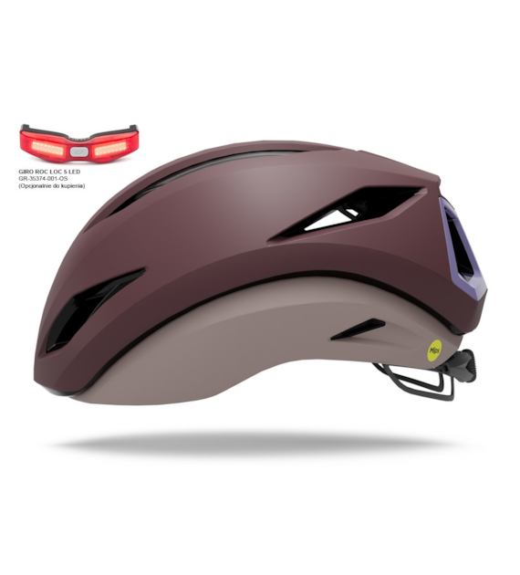 Kask szosowy GIRO ECLIPSE PRO SPHERICAL matte dark maroon roz. M (55-59 cm) (NEW).