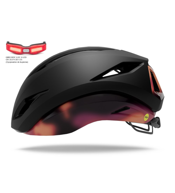 Kask szosowy GIRO ECLIPSE PRO SPHERICAL matte black/frequency orange roz. S (51-55 cm) (NEW).