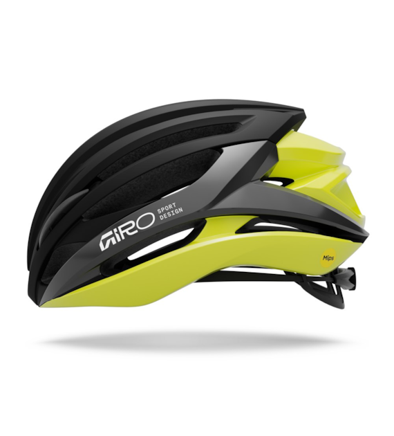 Kask szosowy GIRO SYNTAX MIPS matte black/gloss hi viz yellow roz. M (55-59 cm).