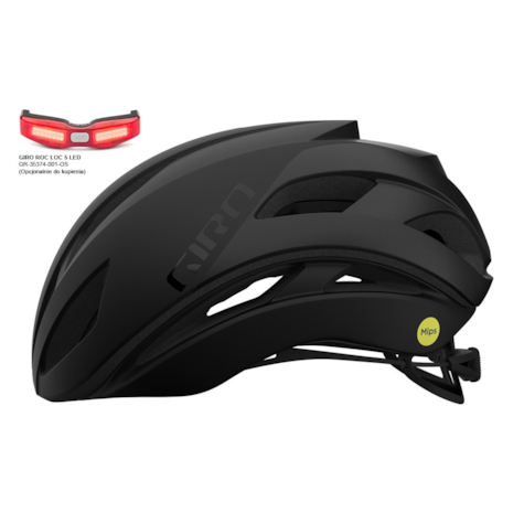 Kask szosowy GIRO ECLIPSE SPHERICAL matte black gloss black.