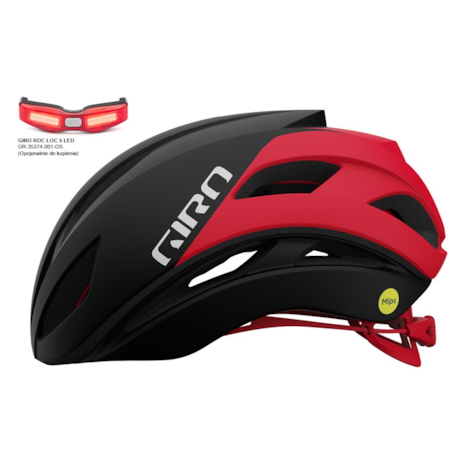 Kask szosowy GIRO ECLIPSE SPHERICAL matte black white red.