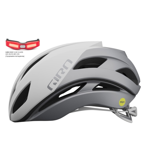 Kask szosowy GIRO ECLIPSE SPHERICAL matte white silver roz. L (59-63 cm).