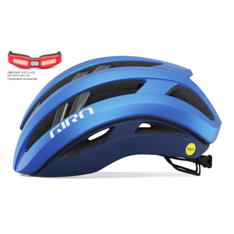 Kask szosowy GIRO ARIES SPHERICAL matte ano blue.