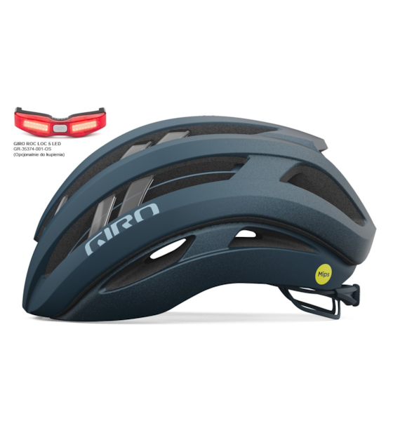 Kask szosowy GIRO ARIES SPHERICAL matte ano harbor blue fade roz. S (WYPRZEDAŻ -50%)